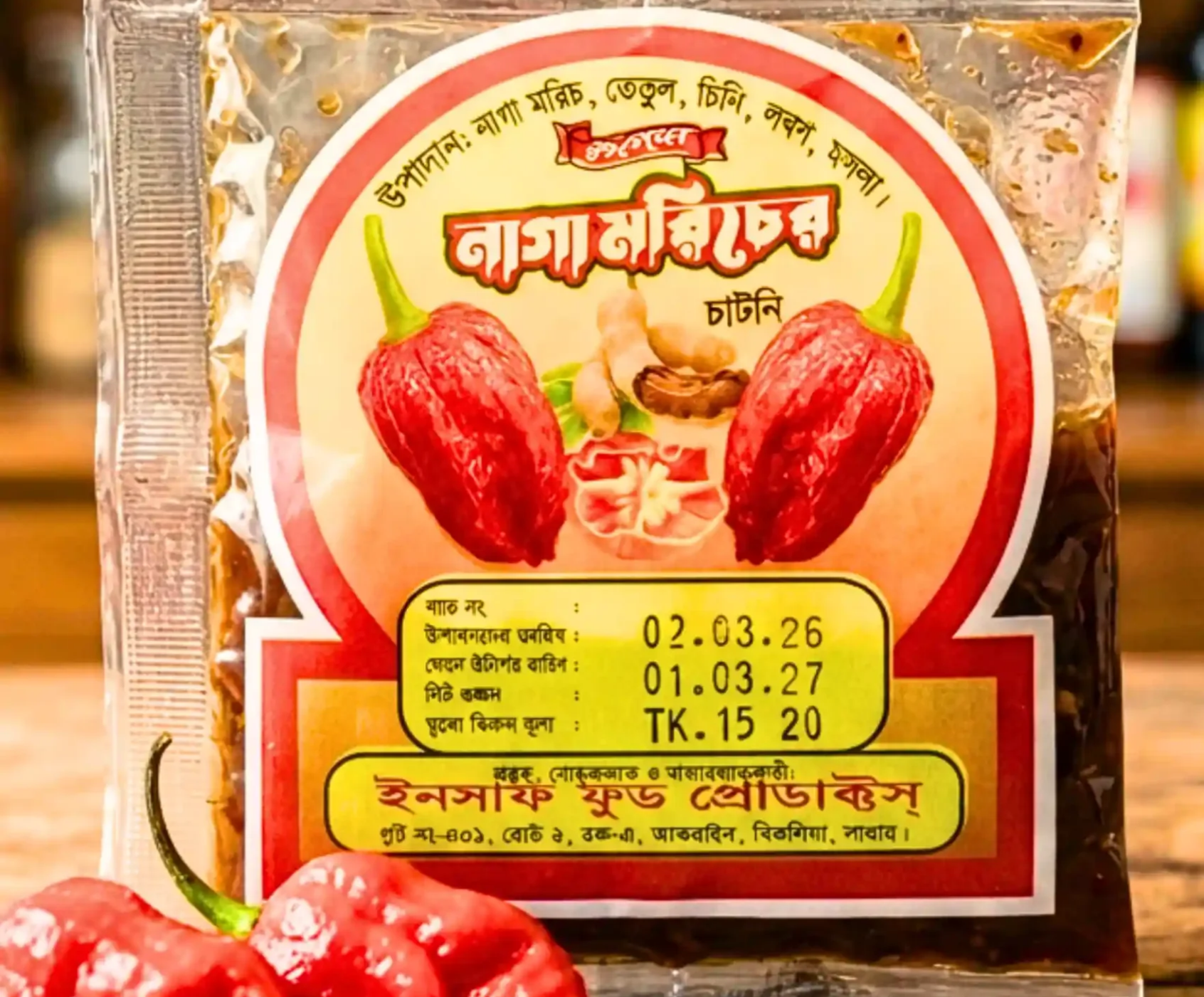 নাগা মরিচের চাটনি